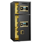 Large Double-door Coin-operated Safe,Digital Security Safe with Fireproof and Waterproof Bag,7.0 Cubic Feet Safe Box with Hid