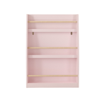 3-Tier Kids Book Shelf, Pink MDF & Pine Wood Storage Rack for Bedrooms, Playrooms, and Classrooms | Premium Home Decor - Gran