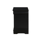Louis Philippe Black Finish Nightstand - Grand Goldman Shop