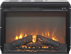 23 inch electric fireplace insert heater with log set & realistic flame, overheating protection without control - Grand Goldman Shop