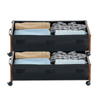 Under Bed Storage with Wheels 25.6x18.1x7.1 Inch Rolling Storage Bags 2 Pack - Grand Goldman Shop