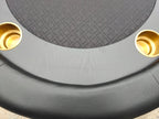 INO Design 96' Elite Oval Dark Knight Waterproof Felt Poker Table Top Only Black - Grand Goldman