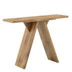 Console Table, 43.4-Inch Long Narrow Entryway Table with V-Shaped Base, Rustic Sofa Console for Hallway, Living Room, Behind Sofa - Grand Goldman Shop