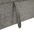 Versatile Light Grey Chenille Sectional Sofa Bed with Storage, Cup Holders & Charging Ports, 109.9' - Grand Goldman Shop