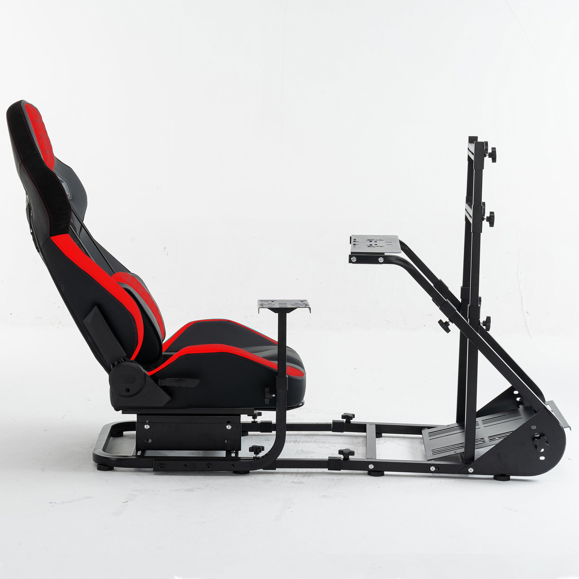 Enhanced and stable racing wheel cockpit, compatible with Fanatec, PXN, Thrustmaster, and Logitech adjustable driving simulat