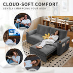 SOMNUS Multi-Functional Convertible Sofa Bed
2-in-1 Multi-Functional Sofa Bed (for Sitting & Sleeping), made of modern corduroy fabric, suitable for living rooms, bedrooms, apartments and small spaces - Grand Goldman Shop