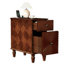 2 Drawer Modern Sofa Side Table, Narrow Side Table, Slim Nightstand for Living Room, Bedroom(Expect Arrival Date 2025/4/16) - Grand Goldman Shop