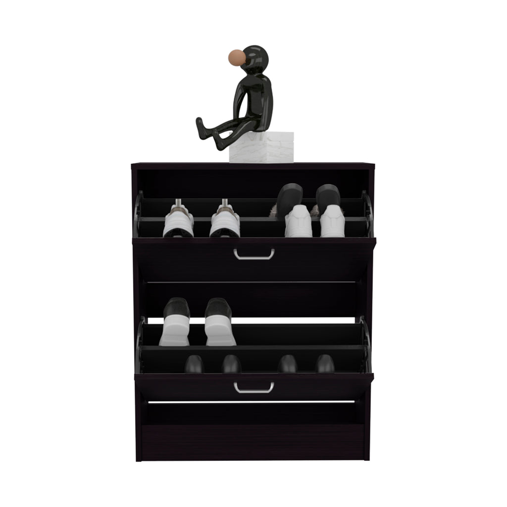 Inola Two-Door Shoe Rack Cabinet With Adjustable Shelves, Modern Storage Organizer - Grand Goldman Shop