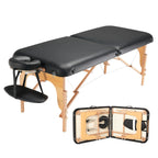 Professional Wide Massage Table 30' W, Heavy Duty Folding Massage Table,  8-Level Height Adjustable Facial Salon Tattoo Bed, 