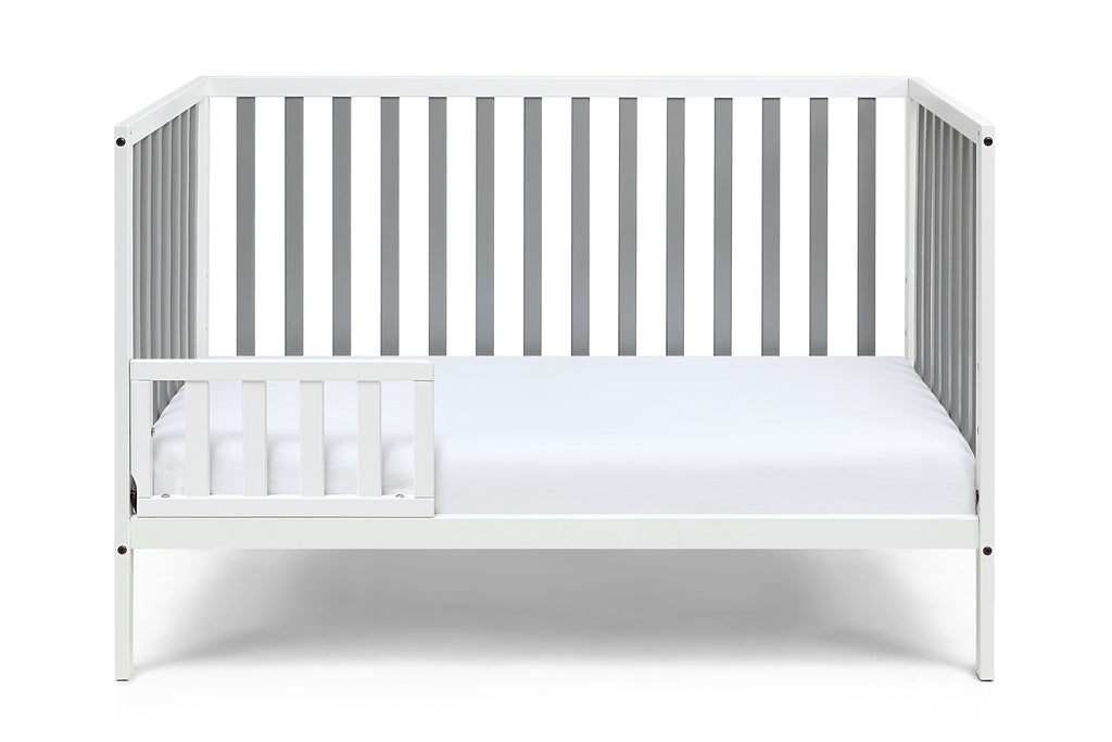 Deux Remi 3-in-1 Convertible Island Crib White/Gray - Grand Goldman
