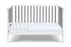 Deux Remi 3-in-1 Convertible Island Crib White/Gray - Grand Goldman