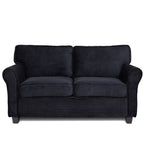 57' Modern 2-Seater Corduroy Sofa With Removable Backrest & Seat Cushions,Padded Armrests,High Rebound Sponge Filled with Solid Wood and Composite Frame,Easy Assembly For Living Room,Bedroom,Office. - Grand Goldman Shop