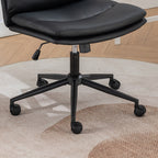 Bizerte Adjustable Swivel Criss-Cross Chair, Wide Seat/ Office Chair /Vanity Chair, Black | Premium Home Decor - Grand Goldma