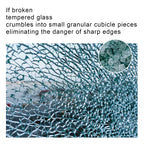 size:18.11 inch.Tempered glass table top round transparent table surface round glass table top round glass sheet. - Grand Goldman Shop