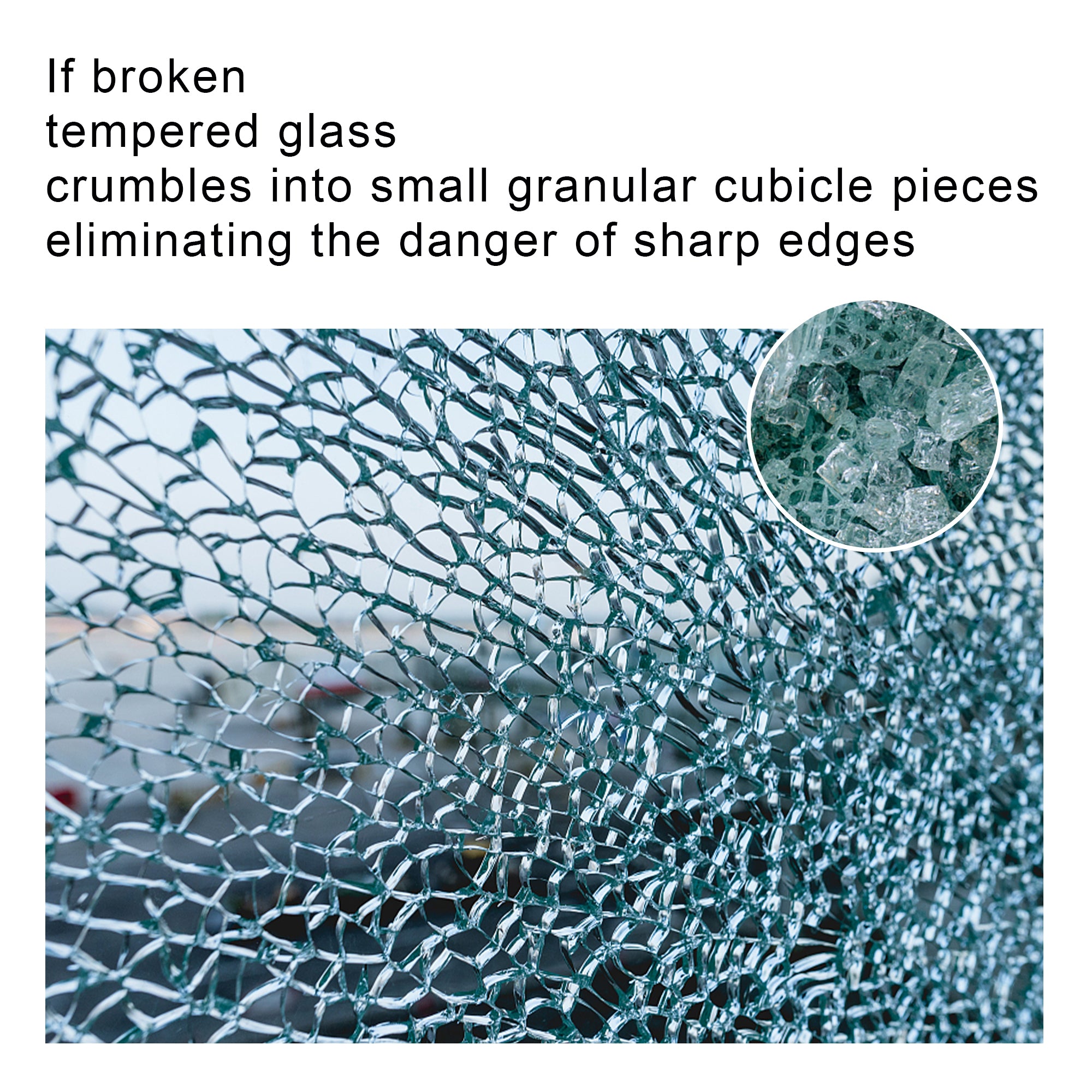 size:18.11 inch.Tempered glass table top round transparent table surface round glass table top round glass sheet. - Grand Goldman Shop