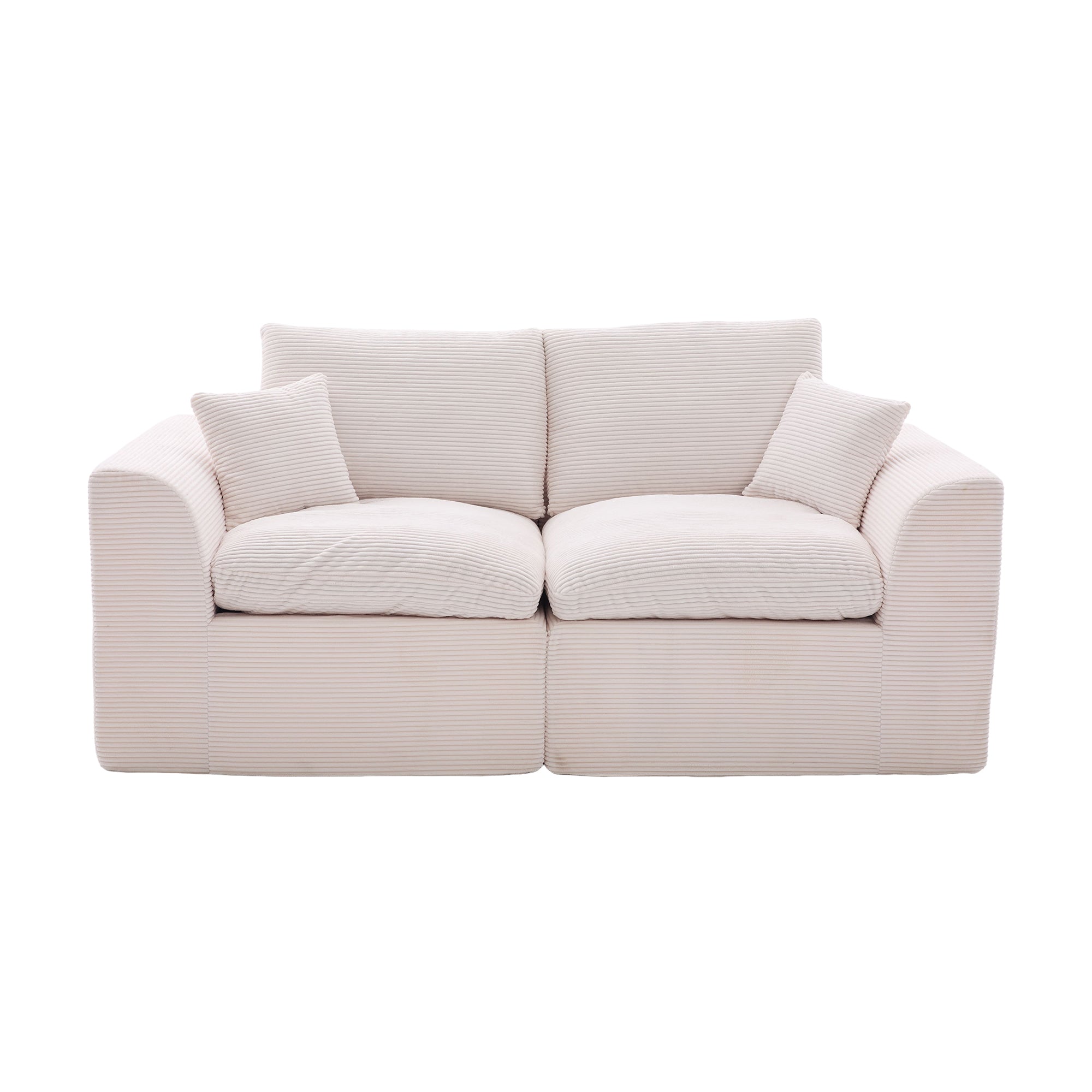 UNITED WE WIN Modular Sectional Sofa Cloud Couch,Comfy Cloud Modern Sofa,2 Seater with Cushion Covers Removable Furniture for Living Room Bedroom Apartments Dorms,No Assembly Required - Grand Goldman Shop