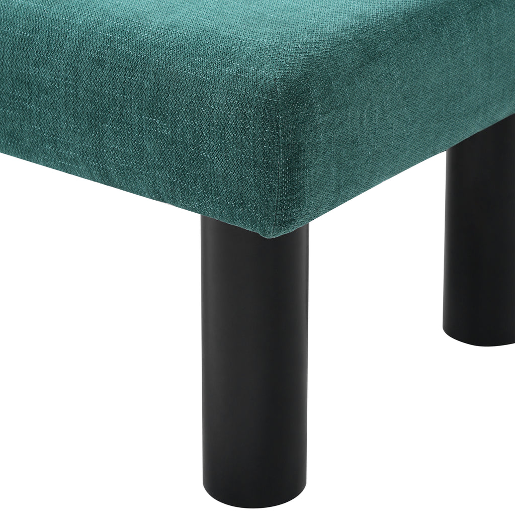 Upholstered Dining Bench, End of Bed, Entryway Bench, Ottoman for Dining Room, Bedroom, Living Room, Rubber Wood Leg 300 LBS Support, Green - Grand Goldman Shop