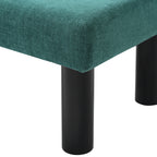 Upholstered Dining Bench, End of Bed, Entryway Bench, Ottoman for Dining Room, Bedroom, Living Room, Rubber Wood Leg 300 LBS Support, Green - Grand Goldman Shop