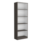 Vinton 4-Tier Bookcase with Modern Storage for Books and Decor, Matt Gray / White - Grand Goldman