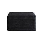 Sofa ottoman ,No Assembly Required,Black(Plush Corduroy Fabric) - Grand Goldman Shop