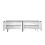 Modern warm white TV cabinet for 80 inch TV Stands, for Living Room Bedroom - Grand Goldman Shop