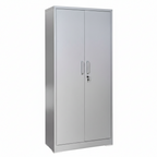 Ironclad 71' Gray Metal Storage Cabinet with Locking Doors and 4 Adjustable Shelves, Heavy-Duty Steel Cabinet for Garage, Lau