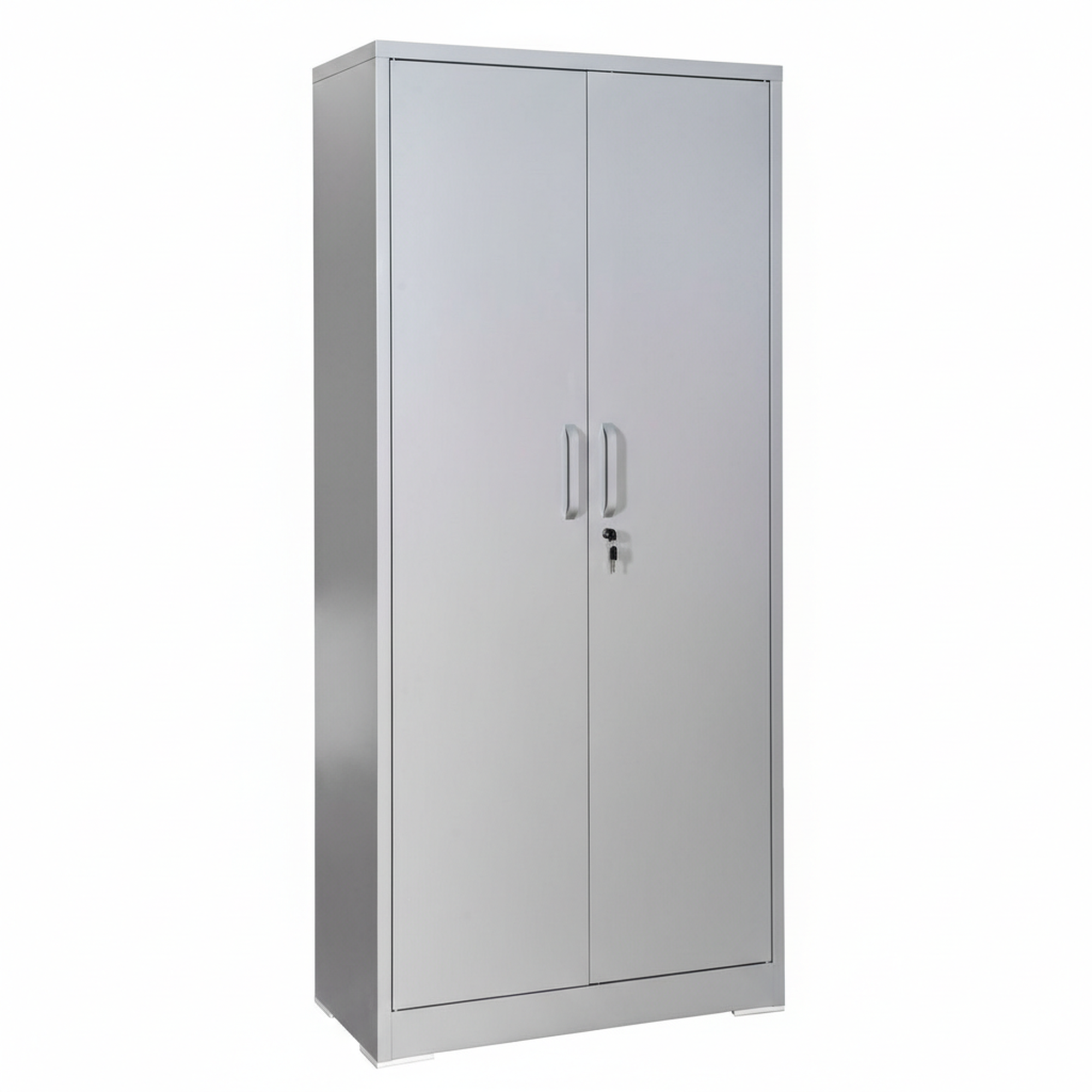 Ironclad 71' Gray Metal Storage Cabinet with Locking Doors and 4 Adjustable Shelves, Heavy-Duty Steel Cabinet for Garage, Lau