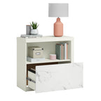Lateral File with Cubbyhole Storage, White finish - Grand Goldman