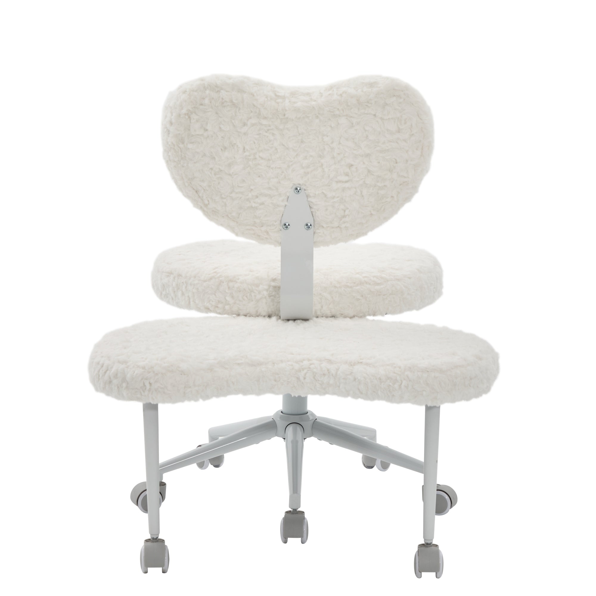 Artificial rabbit hair Meditation Chair Plus, Cross Legged Chair with Wheels, ADHD Chair, Criss Cross Desk Chair with Lumbar 