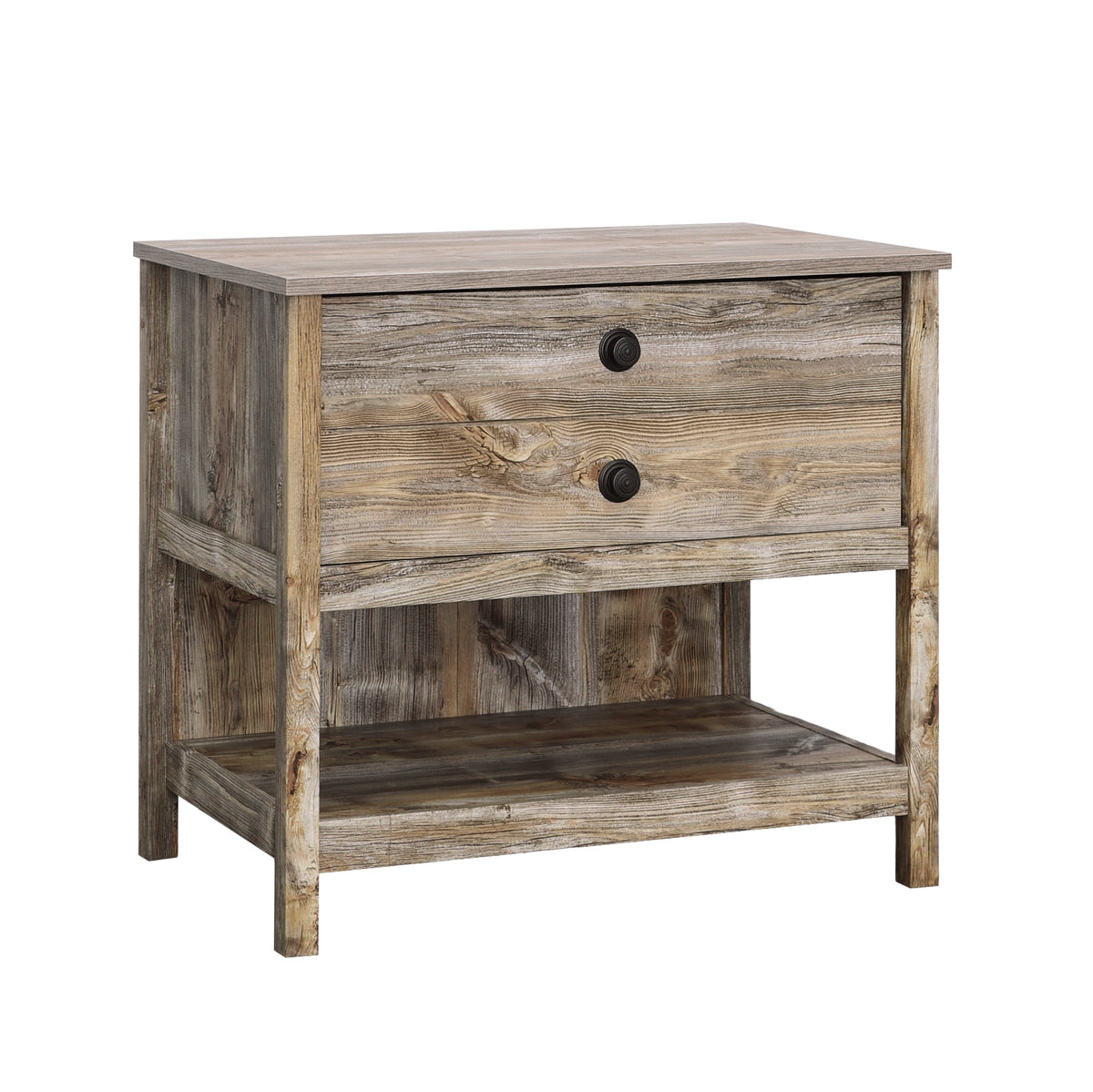 Lateral File with Rustic Style, Brown finish | Premium Home Decor - Grand Goldman