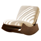Comfortable Glider Rocking Chair, High-Quality Upholstery Glider Chair, Solid Wood Frame, Perfect for Multiple Settings Accent Reading Chair for Bedroom,Living Room,Nursery - Grand Goldman Shop