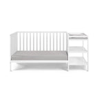 Palmer 3-in-1 Convertible Crib and Changer Combo White - Grand Goldman