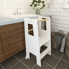 Kids Standing Tower, Child Kitchen Step Stool Toddler Wood Stepping Stool - Children's Montessori Stool - Adjustable Height, 