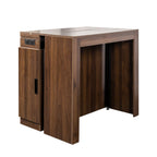 Modern Multifunctional Extendable Dining Table with Outlet, Space Saving Expanding Table with Storage for Party, Weddings, Meetings, Celebrations - Grand Goldman Shop