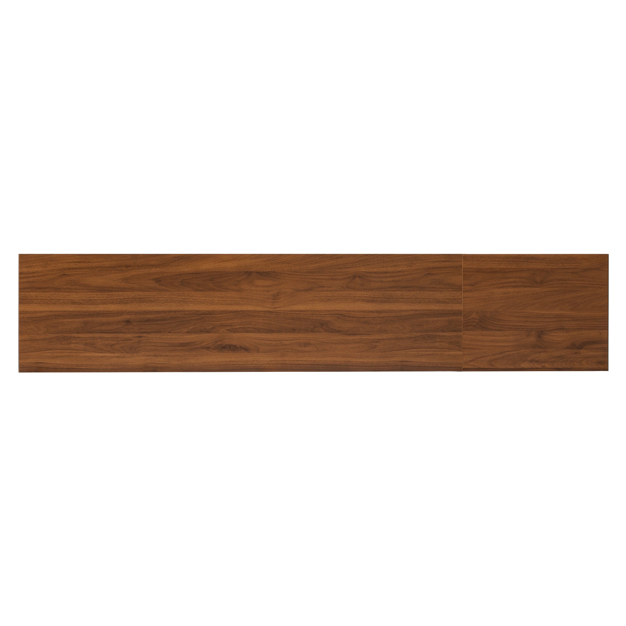Modern TV Stand for 75-85 inch TVs with Fluted Glass Doors, 2 Drawers, Walnut Solid Wood Legs, 78.7'' L - Grand Goldman Shop