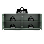 Sideboard Buffet Cabinet, 59'Green Accent Cabinet with 4 Doors, Mid Century Modern Pantry Cabinet, Wood Buffet Cabinet, Media Cabinet, Console Cabinet, Cabinet for Entryway, Living Room, Dining Room - Grand Goldman Shop