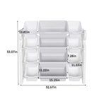 Multi-functional Kids Toy Storage Organizer Cabinet with HDPE Shelf and 12 Bins, Grey White, 33.07 x 14.17 x 33.86 inches - Grand Goldman Shop