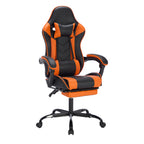 Gaming Chair with Footrest, Ergonomic Computer Chair with Headrest and Lumbar Support, Breathable Material Height Adjustable 