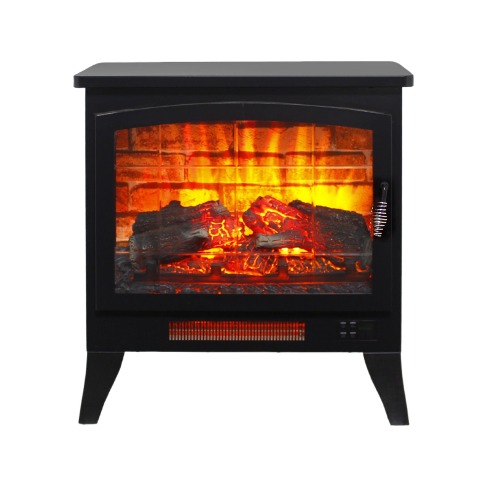 21 inchThree-sided Freestanding Electric Fireplace Stove heater with 3D Flame effect with remote control - Grand Goldman Shop