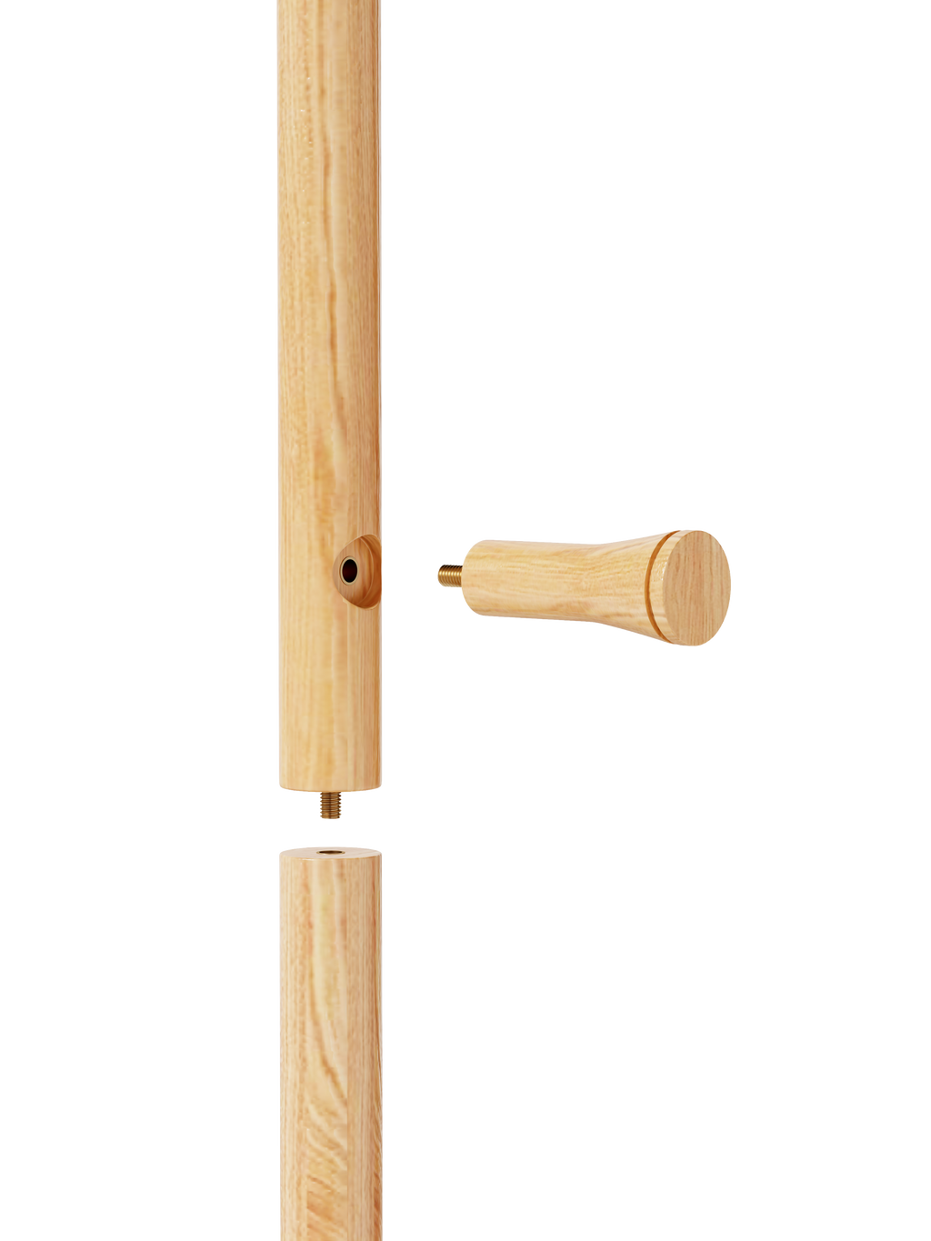 Coat Racks solid wood hanger 15.7* 11.8*71in Solid environmental protection easy to assemble beautiful can be placed in the bedroom/entrance/living room ( wood color) - Grand Goldman Shop