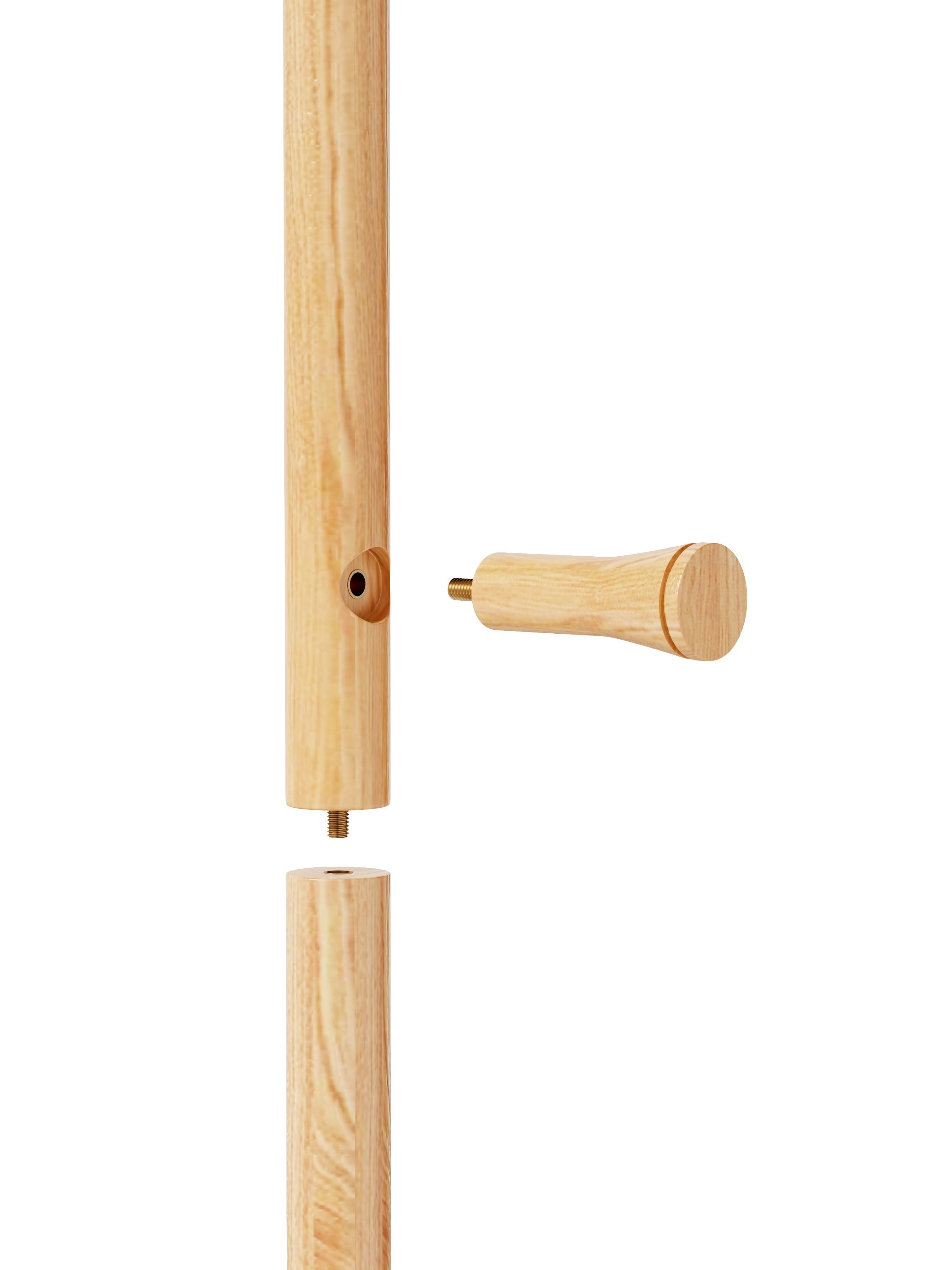 Coat Racks solid wood hanger 15.7* 11.8*71in Solid environmental protection easy to assemble beautiful can be placed in the bedroom/entrance/living room ( wood color) - Grand Goldman Shop