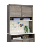 Hutch with Craft Storage, Brown finish - Grand Goldman