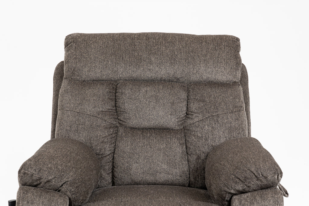 Old age electric lift chair, flat high density foam electric sofa, with heating and massage functions, can tilt to 180 degrees, 2 pocket cup holders, 2 remote controls, dual OKIN motors - Grand Goldman Shop