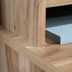Organizer Hutch with Bookcase, Brown finish - Grand Goldman