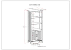 Lev - Bookcase - Smoky Brown | Premium Home Decor - Grand Goldman