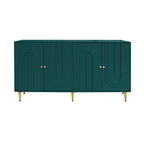 Modern Green Lacquered 4 Door Wooden Cabinet Sideboard Buffet Server Cabinet Storage Cabinet, for Living Room, Entryway, Hallway, Office, Kitchen and Dining Room - Grand Goldman Shop