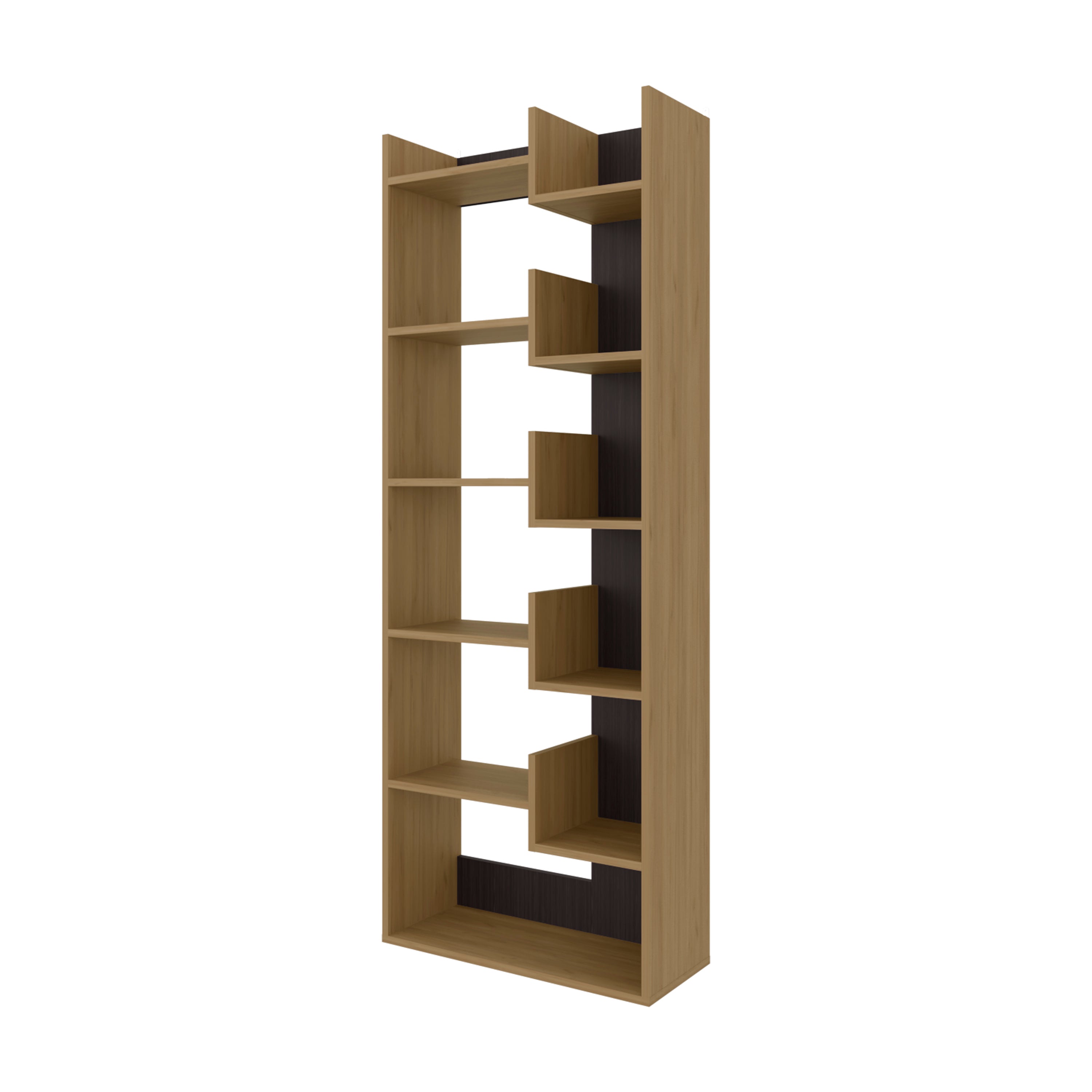 FM FURNITURE Perry Bookcase in Melamine with Open Storage - Grand Goldman