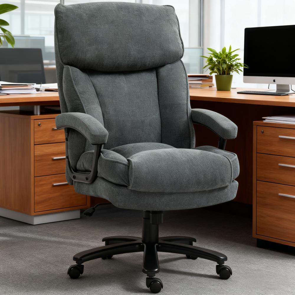 Office Chair with Plush Padding & Smooth Swivel for All-Day Work & Relaxation | Premium Home Decor - Grand Goldman