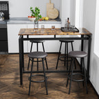 5-Piece Kitchen Counter Height Table Set, Bar Table with 4 Stools - Grand Goldman Shop