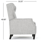 Westeros Wing Back Fabric Upholstered Recliner - Grand Goldman Shop